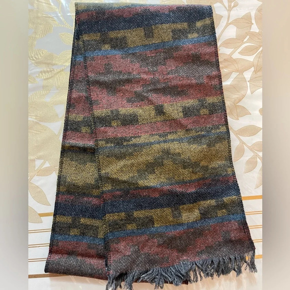 Mens/ women’s Wool blend scarf 7”x60” - Picture 1 of 5